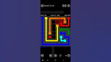 How To Solve Flow Free 8x8 Mania Level 3 Medium Board Walk Through Solution Walkthrough