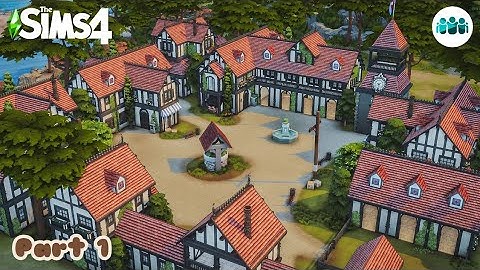 Medieval Tudor Village 🌳 The Sims 4 Speed Build | One Pack: Get Together | No CC