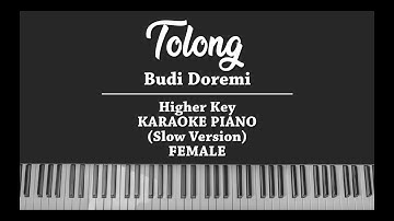 Tolong (FEMALE KARAOKE PIANO COVER) Budi Doremi (Slow version)