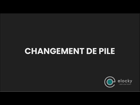 Changement Pile pour la serrure connectée eVy 2