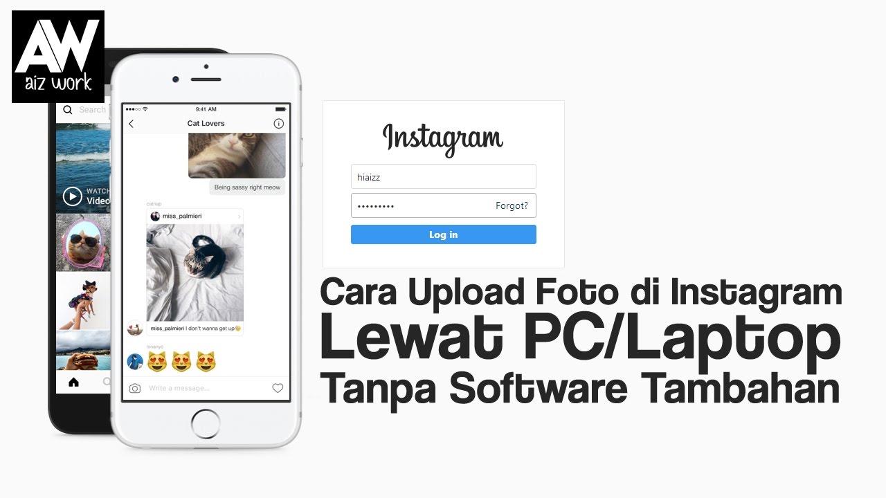 Cara Upload Foto Di Instagram Lewat PC Laptop Tanpa Software