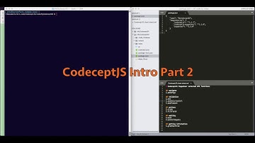 CodeceptJS intro video - (2/3) creating basic test