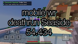 [mobile wr] minecraft the hive deathrun Seaside 54.434