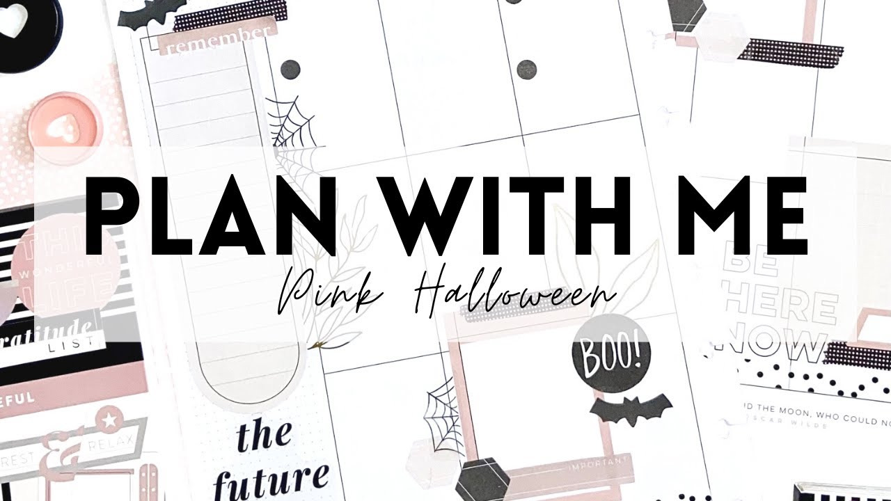 PLAN WITH ME│Pink Halloween│October 18-24, 2021