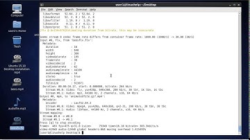 How to convert audio video in Linux using ffmpeg tool