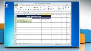 How to Convert Time to Hours in Excel 2010