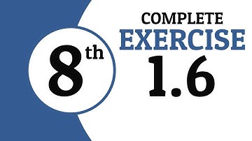 Exercise 1.6 - 8th Class Math - SNC | Waqas Nasir