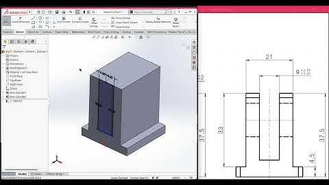 SolidWorks | 3D CAD EXERCISES 18 | StudyCadCam | Solution Tutorial |