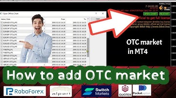 Otc chart market add mt4/5 . Meta trader add otc market chart..roboforex, alpari, switch market