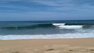 Beach, calm, soothing waves.