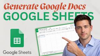 Celebrity How to Generate Google Docs from Sheets (Updated 2026 Step-by-Step Beginner Guide) Profile