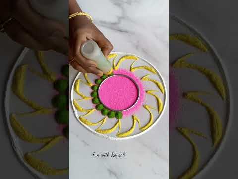 Easy Rangoli design #funwithrangoli