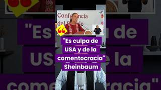 Sheinbaum: ¡EU y Comentaristas Tienen la Culpa! #shorts