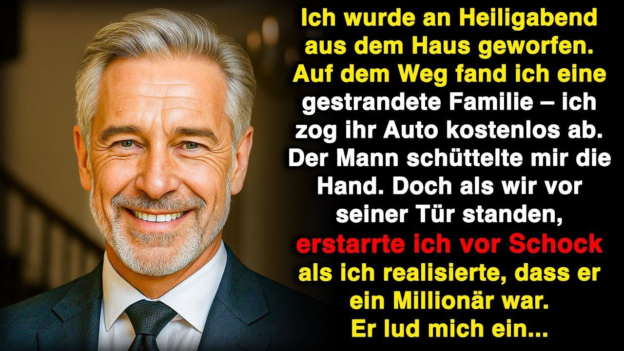 An Heiligabend wurde ich rausgeworfen und fand eine gestrandete Familie, die ich abschleppte!