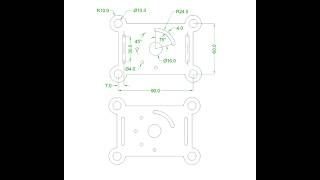 AutoCAD 2D Drawing Tutorial for Beginners - 58 | Step-by-Step Practice