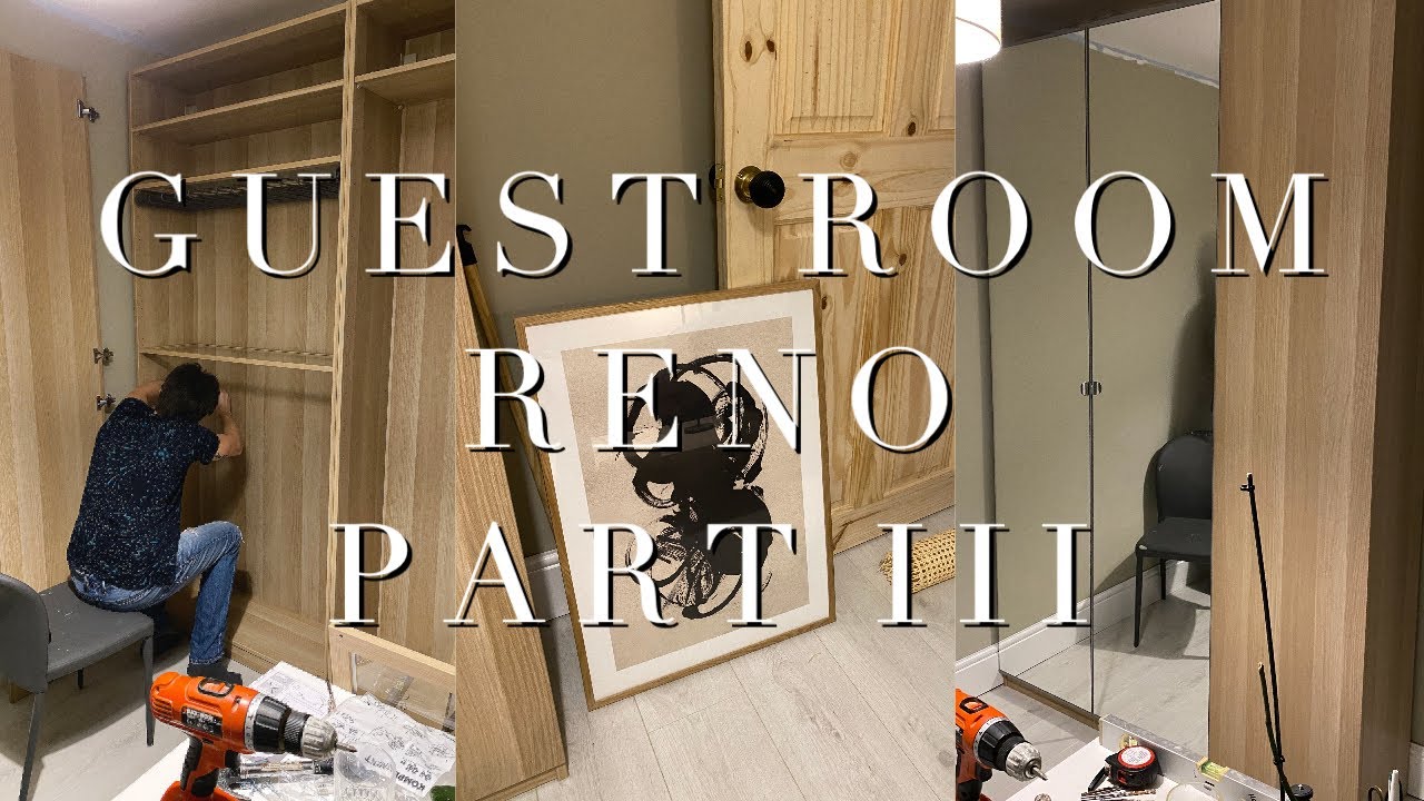 Ikea Pax Wardrobe Tour & Print Framing Hack - YouTube