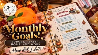 Monthly Goals Review: Budget, Health, Home, and Work (How Did I Do??) | Oh My Goals