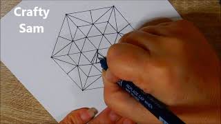 Easy Geometric Zentangle String Crafty Sam