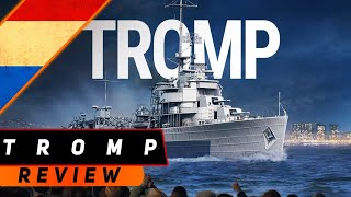 картинка: ЭСМИНЕЦ TROMP! ЦЕЛЫХ ТРИ ВИДА ВООРУЖЕНИЯ! МИР СУПЕРКОРАБЛЕЙ/WORLD OF WARSHIPS