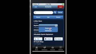 Kony Mobile CRM iPhone HTML5 / SPA