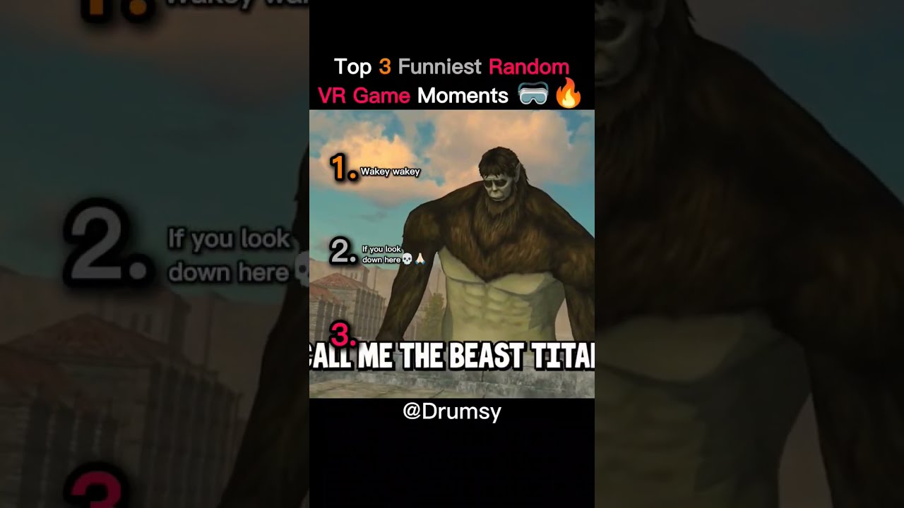 Top 3 Funniest Random VR Game Moments Funny Vr Shorts Tiktok
