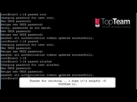 How to change root/user password in linux