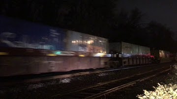 CSX AC4400CW # 462 Leads Q037 along with CSX ES40DC # 5269 @ The SF 317.0/Matthew,NC