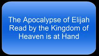 The Apocalypse of Elijah