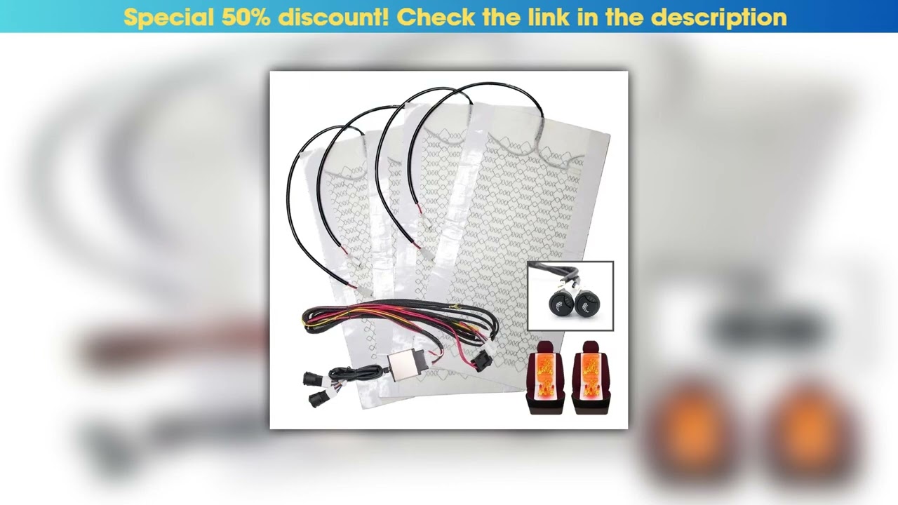 Best Seller 12V Universal Carbon Fiber Car Seat Heater Heat Pads 3 Level Heated Round Cushion Switc