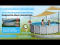Vidoya Above Ground Pool Canopy Sunshade Set with Storage Tray