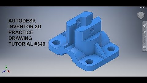 Autodesk Inventor Drawing tutorial #349 || Autodesk Inventor tutorial for beginners || Complex draw