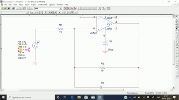 OP-AMP Integrator Pspice Simulation [[LIC EXP. 2 Part B]])