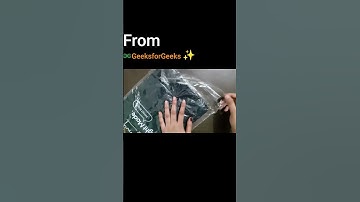 GeeksforGeeks tshirt unpacking #gfg #gfgstreek #unboxing