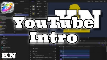 How I made my YOUTUBE INTRO in APPLE MOTION! 🔥