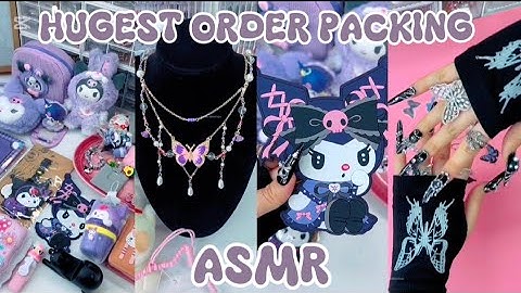 HUGEST ORDER PACKING 😻✨(ASMR)||SMALL BUSINESS
