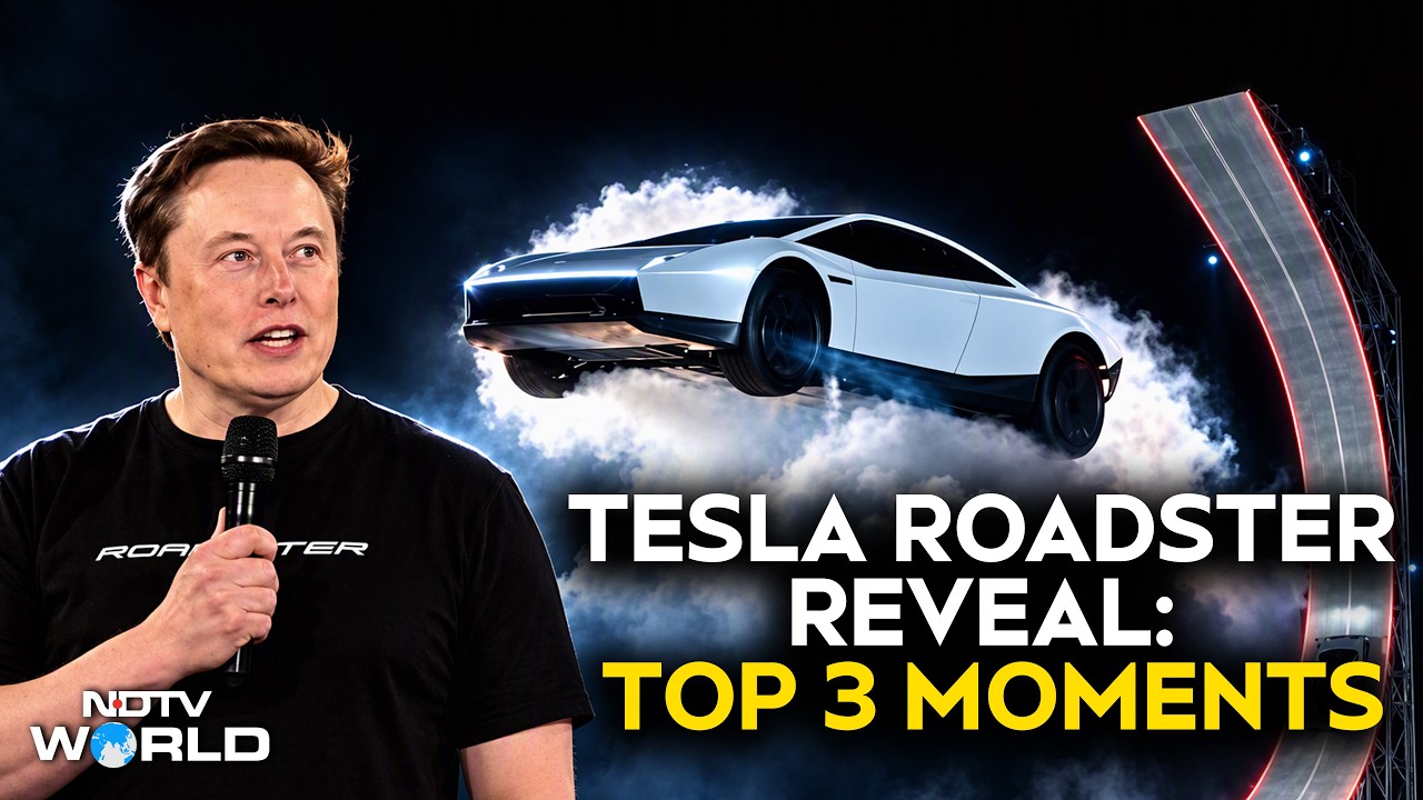 Tesla Roadster Unveiled: Top Moments Of Elon Musk's New Flying Car