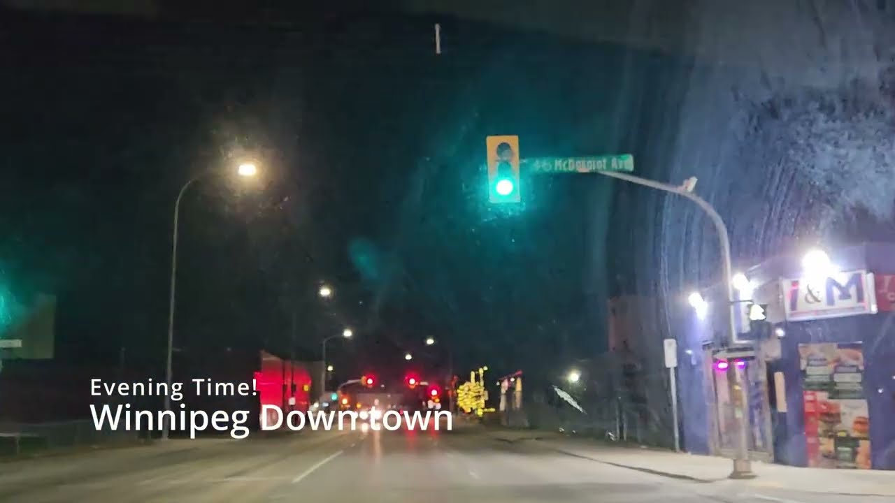Winnipeg Downtown  Evening Time!