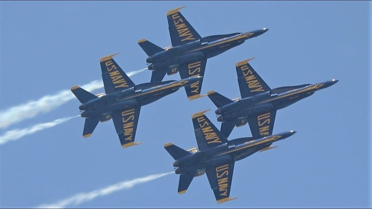 U.S. Navy Blue Angels perform over Biloxi MS YouTube