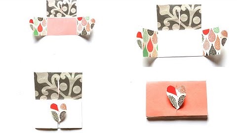Heart lock accordion card tutorial- Card making idea