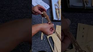3D wooden puzzle kit ak47 model step