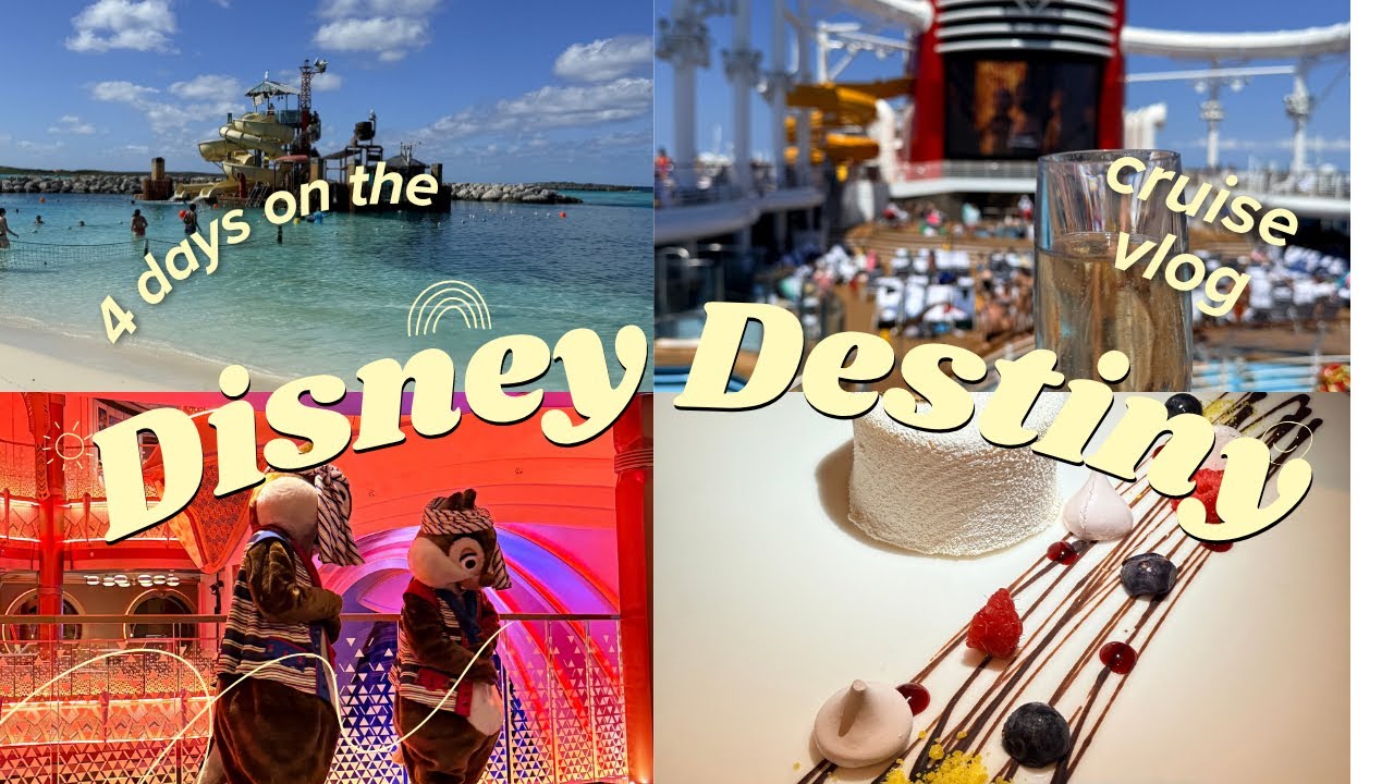 4 Days on the Disney Destiny 🚢✨ Pirate Night, Castaway Cay, meeting Cruella & SO Much Food!