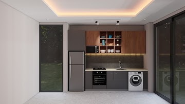 Sketchup interior design #83 | Make a small kitchen