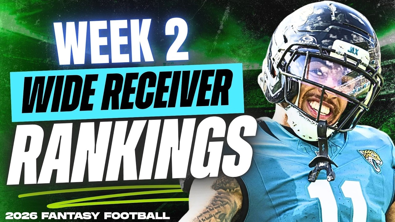 ⁣🔥 NEW TOP 36 WR RANKINGS for Week 2 Fantasy Football 🚀 | Fantasy Football Rankings