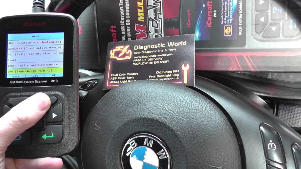 BMW 5 Series F07 F10 F11 Best Diagnostic Kit i910 - YouTube