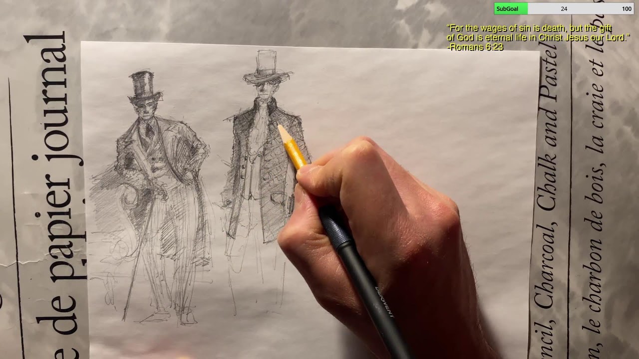 Sunday night sketching