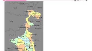 West Bengal Editable Map