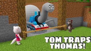 TALKING TOM AND ANGELA TRAPS SPIDER-THOMAS in Minecraft - Gameplay - Coffin Meme