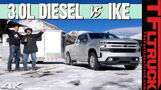2020 Chevy Silverado Diesel vs World's Toughest Towing Test - Can It Get The Best Ike Score Ever?