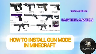 HOW TO INSTALL GUN MOD IN MINECRAFT |100% WORKING AND EASY EXPLANATION |.     #video #easy #working  screenshot 1
