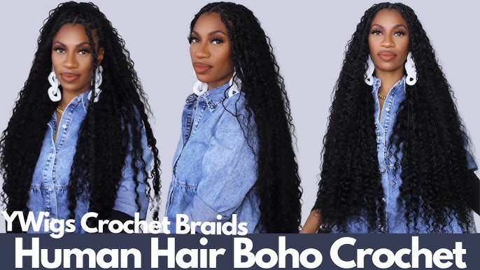 How To: Diy Human Hair Boho Goddess Braids on my TWA ft. Ywigs